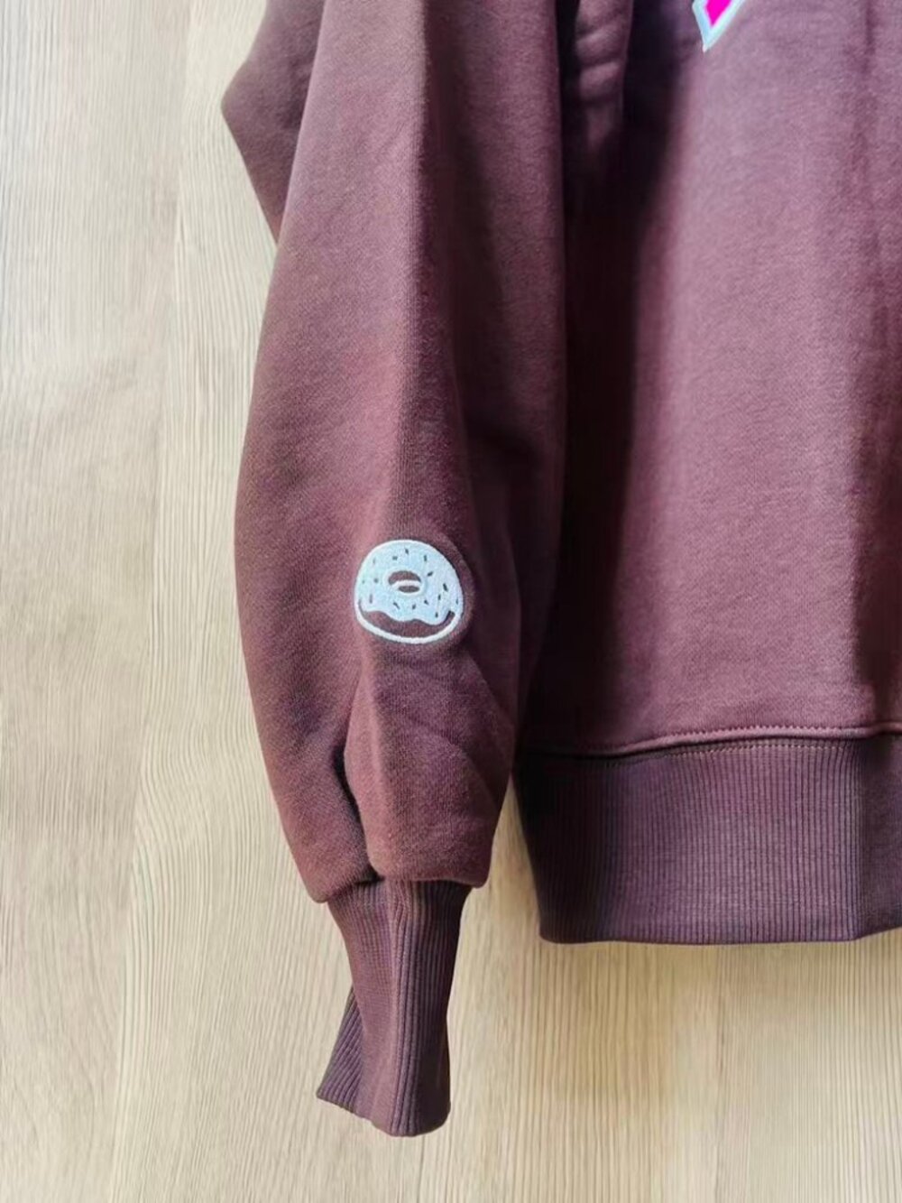 PARKE x DUNKIN Brown Mock Neck Sweatshirt - Picture 5 of 7